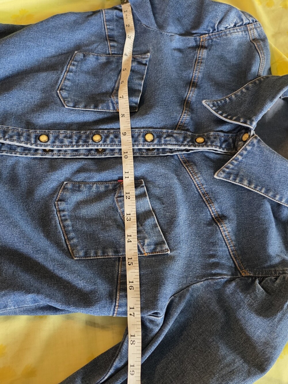 Levi's Blue Denim Button-Down Shirt - Picture 7 of 15